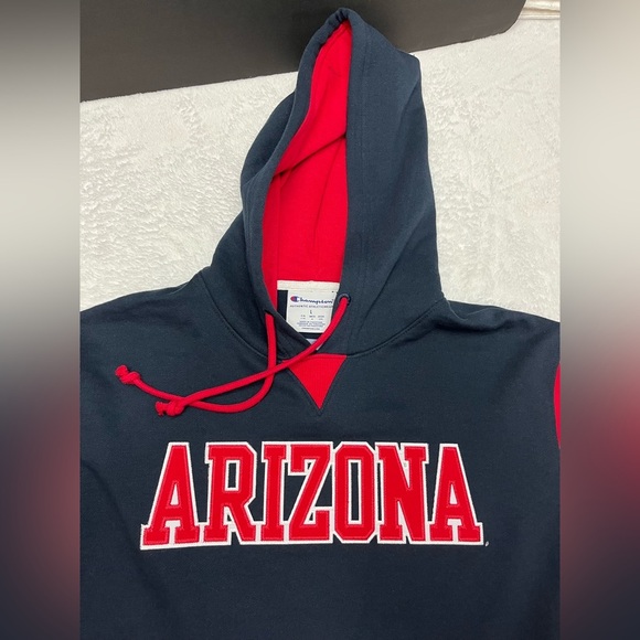 NWT-Champion Arizona wildcats college logo hooded sweatshirt size large - Picture 5 of 8